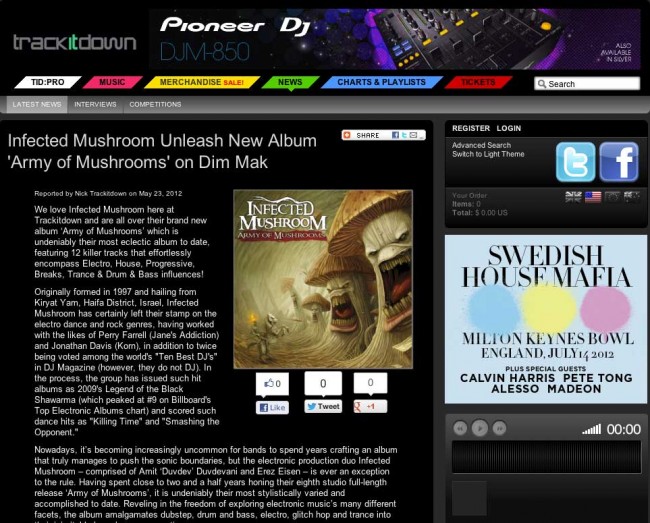 Trackitdown Feature new album and live show preview