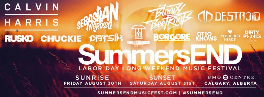 Infected Mushroom @ Canada, Calgary - SummersEND Music Festival 2013a flyer