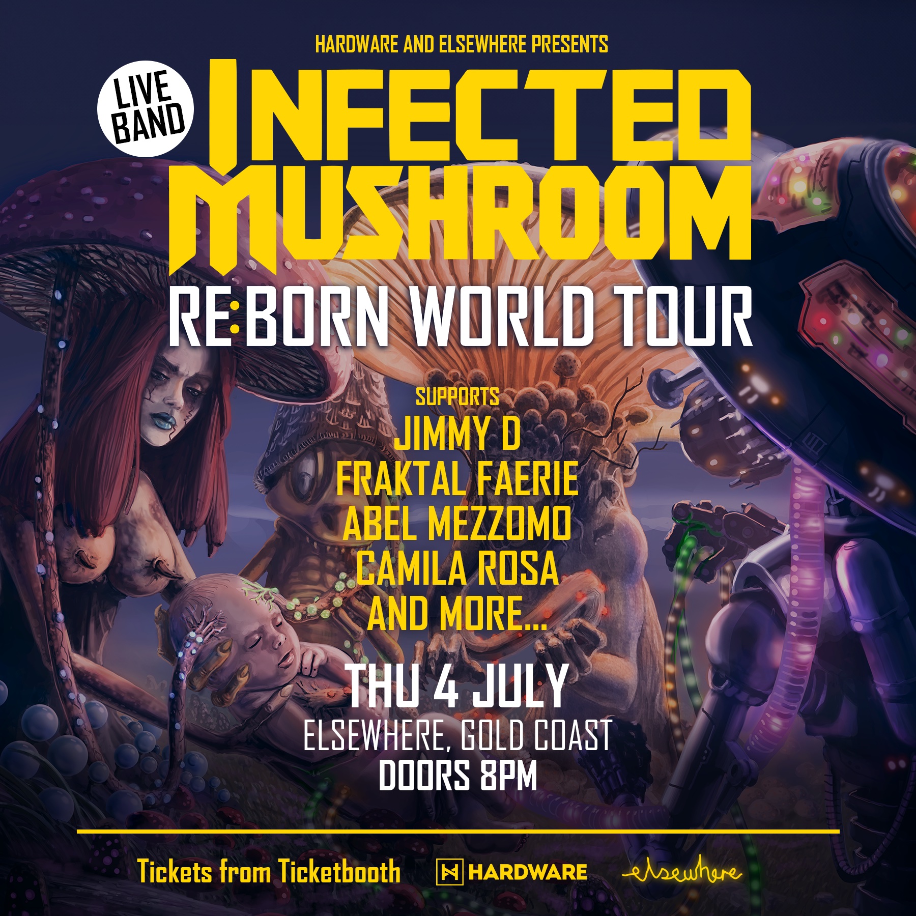infected mushrooms tour